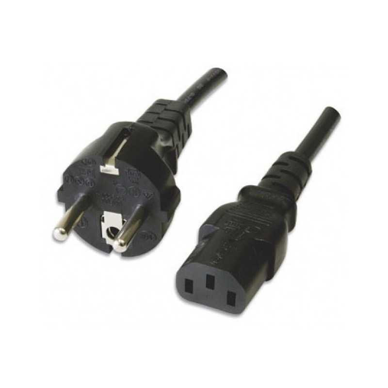 Câble d'alimentation PC Moniteur Europeen avec Fiche Schuko LinQ EU2A 1,6m Noir — LinQ · Smarty Paris 18e